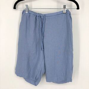 CP‎ Shades Shorts Womens XS 100% Linen Light Blue The Hampton Bermuda Pockets